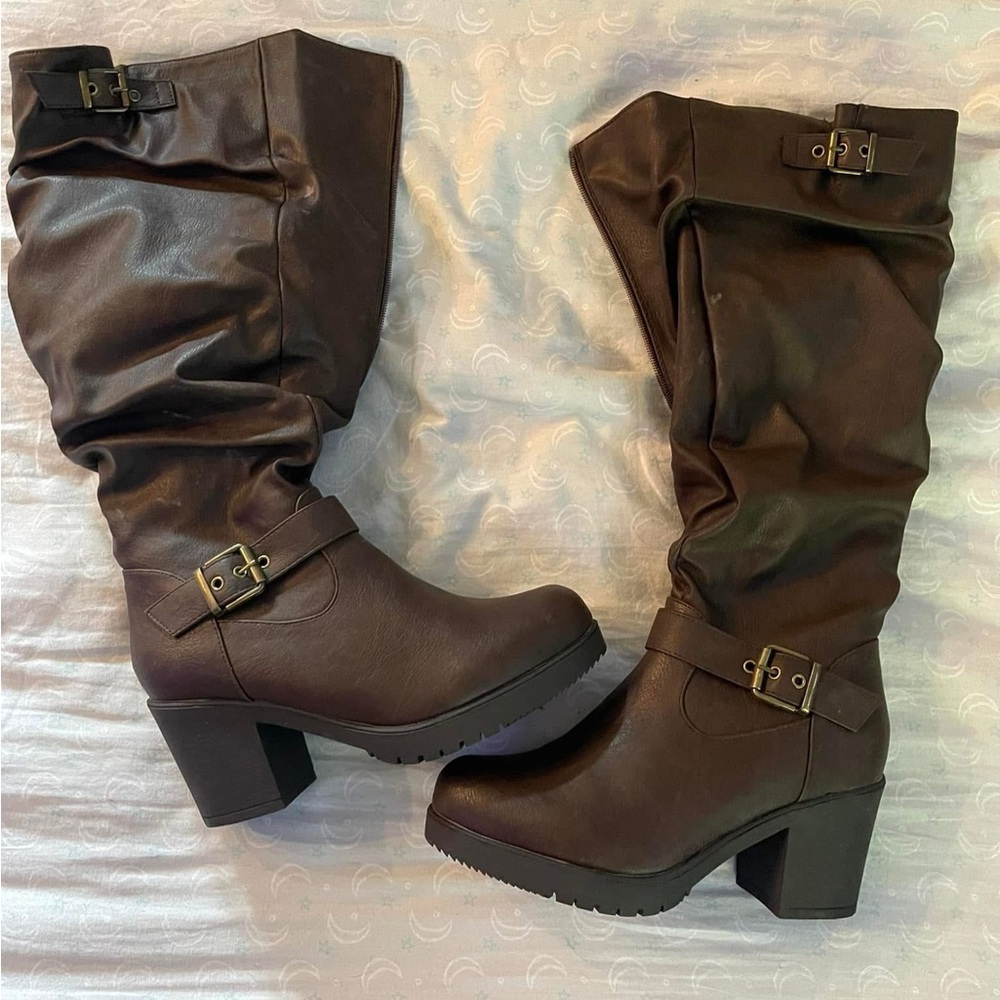 Stylish Brown Knee-High Boots